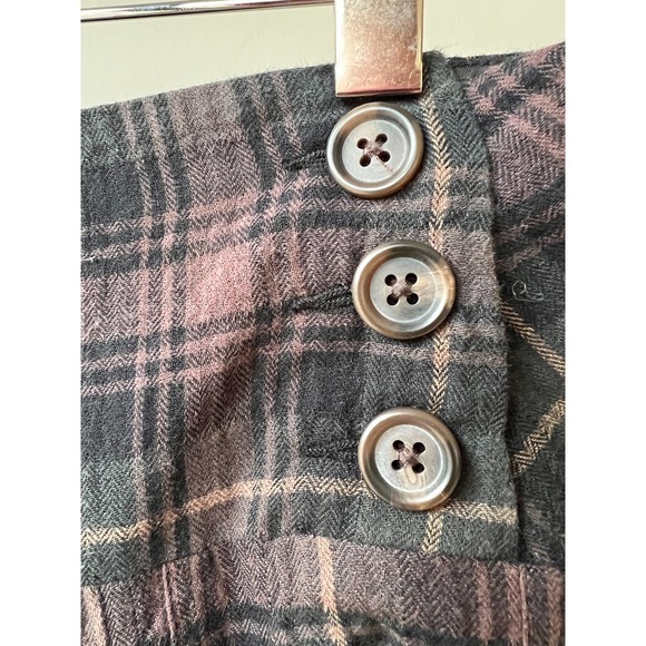 CABI Women's Vintage Brown/Black Plaid Seer Sucker Fit-n-Flare Skirt size 4 - Picture 3 of 8